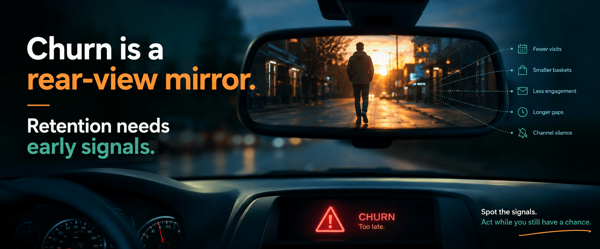 Churn is a rear-view mirror. VEMT uses signals.